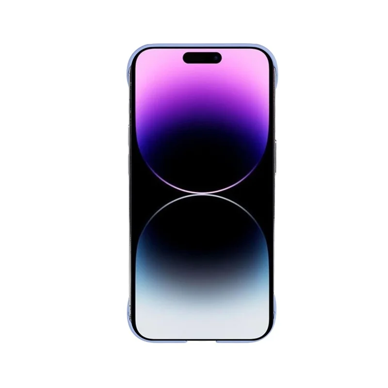 For iPhone 16 Pro Max Frameless Case Hard PC Slim Minimalist Phone Cover Skin-Touch - Light Purple