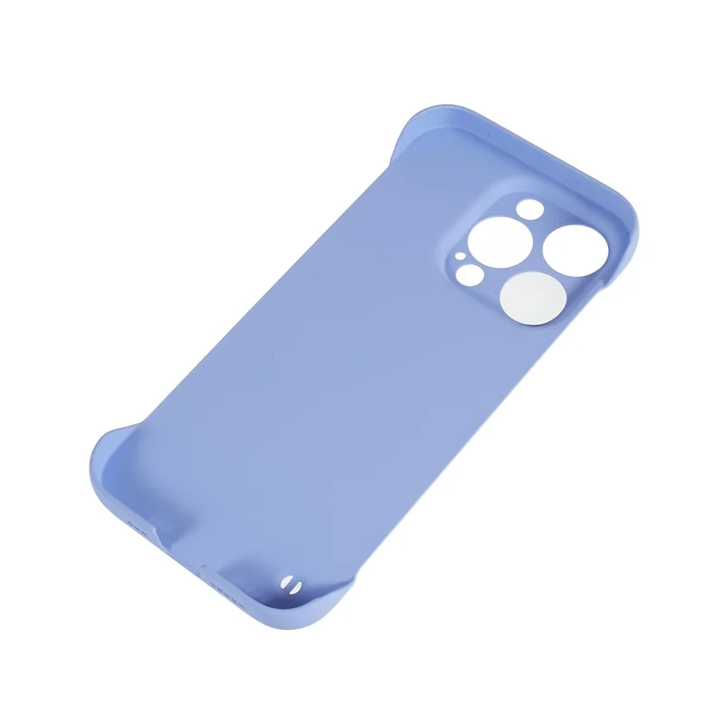 For iPhone 16 Pro Max Frameless Case Hard PC Slim Minimalist Phone Cover Skin-Touch - Light Purple