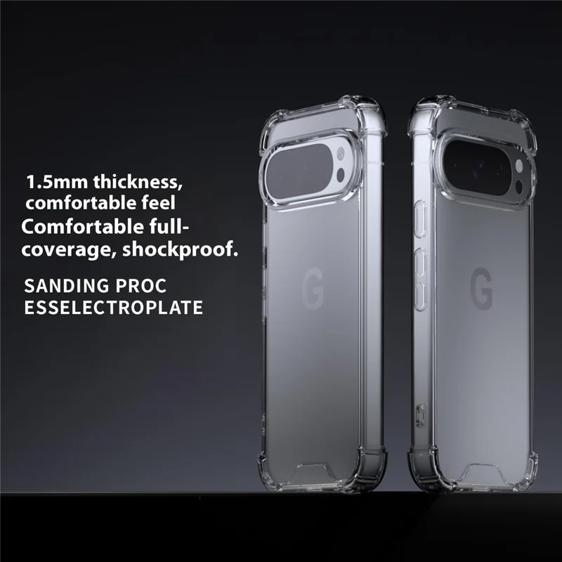 For Google Pixel 10 Pro XL Phone Case TPU + Acrylic 1.5mm Shockproof Clear Back Cover