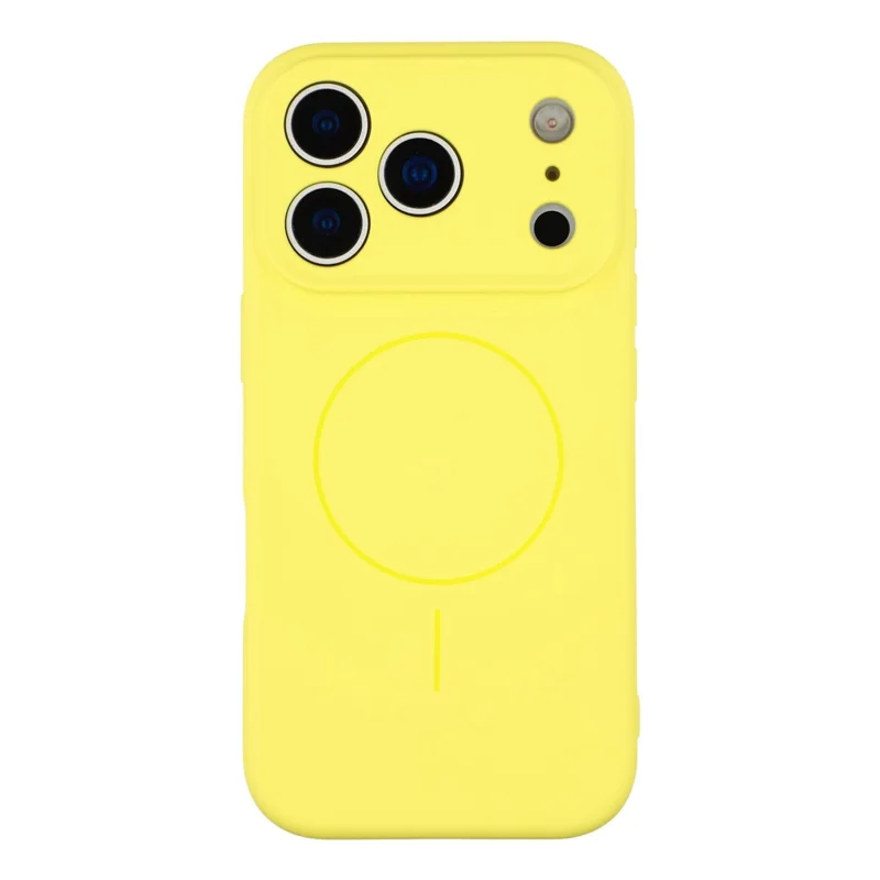 YCADEN For iPhone 17 Pro Max Case Compatible with MagSafe Precise Cutouts TPU Phone Back Cover - Pear Yellow