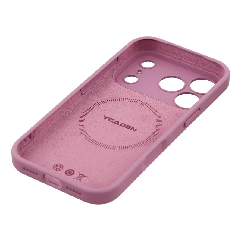 YCADEN For iPhone 17 Pro Case Compatible with MagSafe Precise Cutouts TPU Phone Back Cover - Blackcurrant