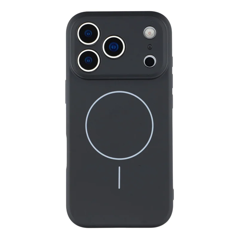 YCADEN For iPhone 17 Pro Case Compatible with MagSafe Precise Cutouts TPU Phone Back Cover - Black