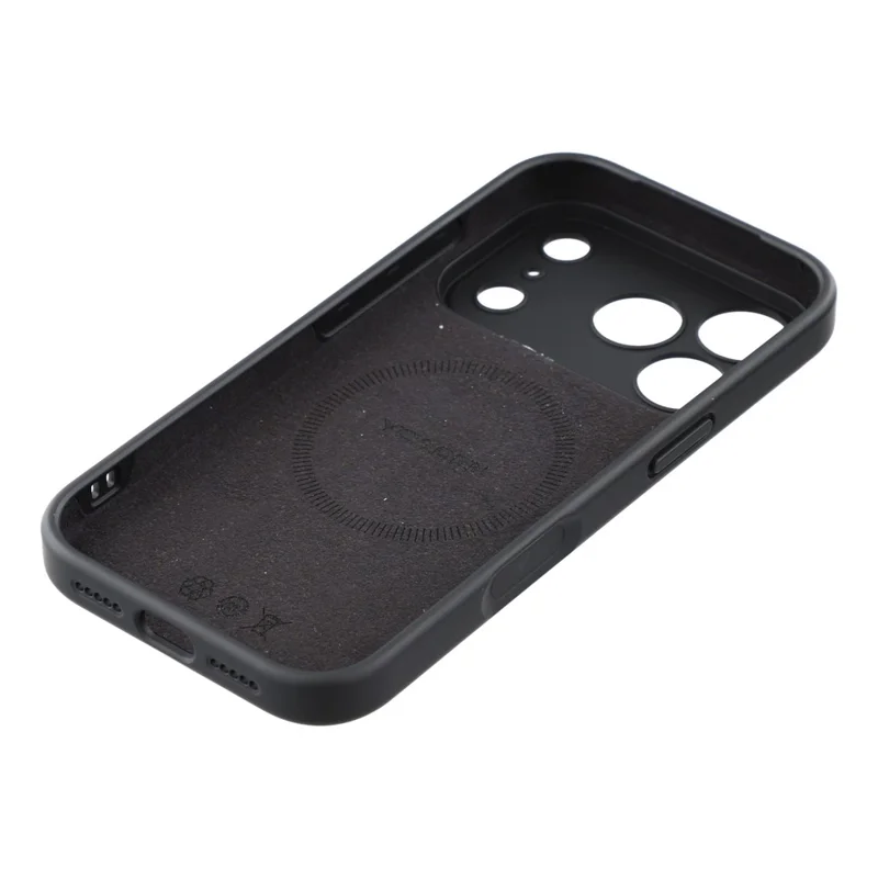 YCADEN For iPhone 17 Pro Case Compatible with MagSafe Precise Cutouts TPU Phone Back Cover - Black