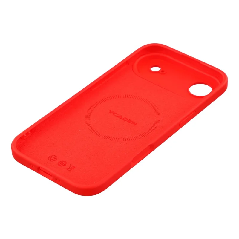 YCADEN For iPhone Air Case Compatible with MagSafe Precise Cutouts TPU Phone Back Cover - Chinese Red
