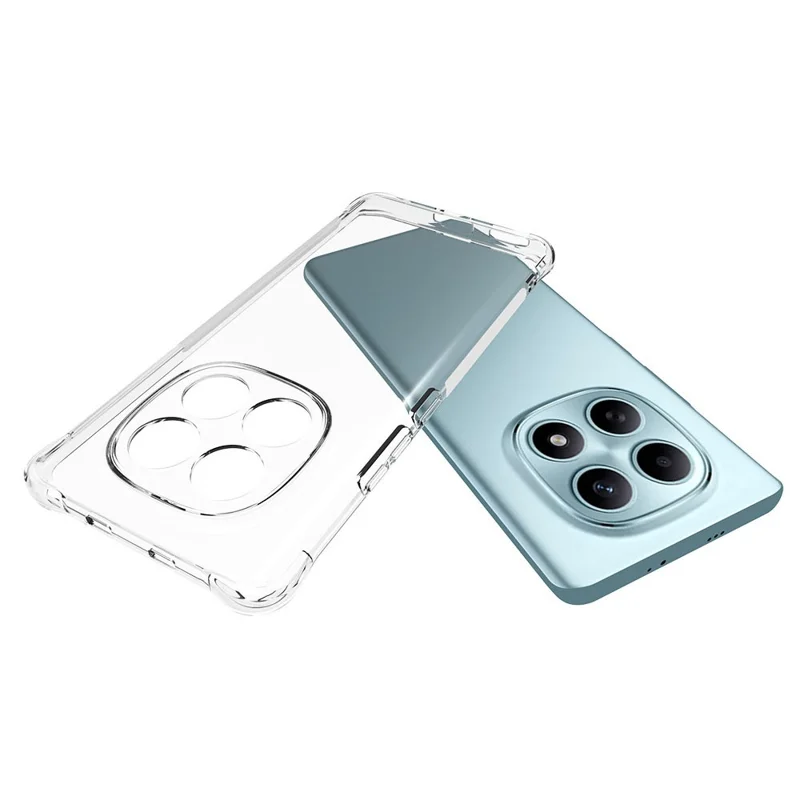 Étui de téléphone portable en TPU pour Xiaomi Redmi Note 15 5G, transparent, antidérapant