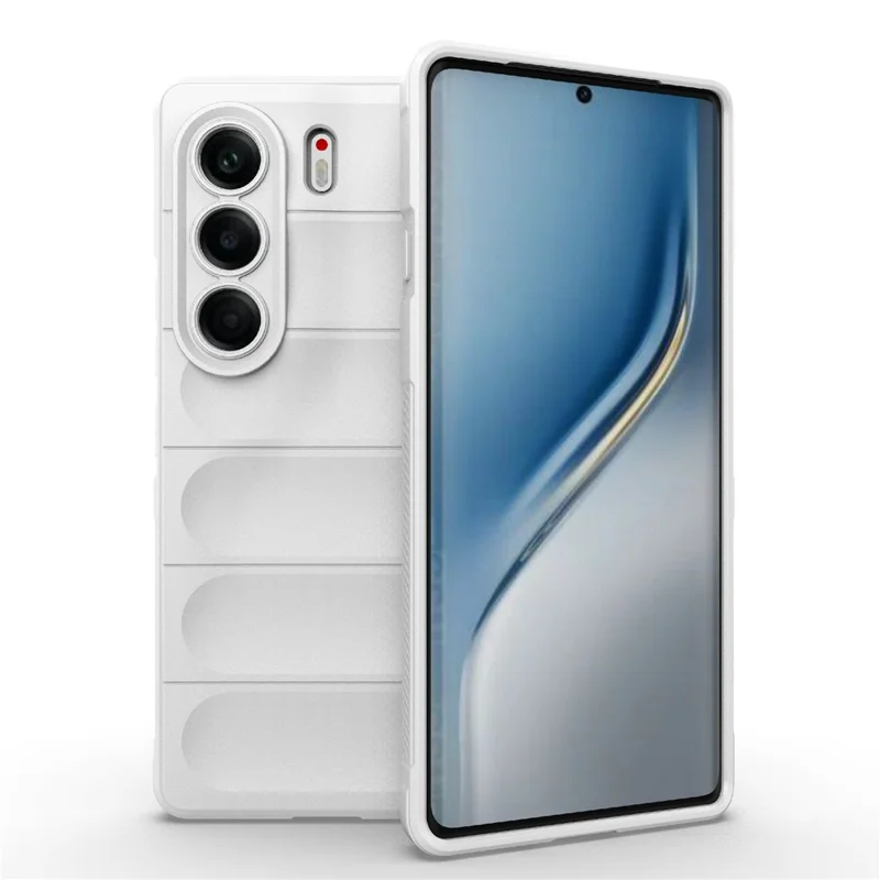 For TECNO Camon 40 Pro 5G Case Anti-Drop Soft TPU Rugged Phone Back Cover - White