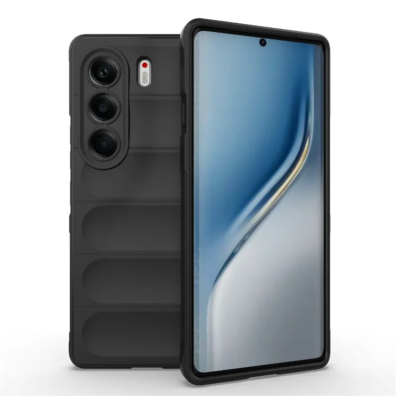 For TECNO Camon 40 Pro 5G Case Anti-Drop Soft TPU Rugged Phone Back Cover - Black
