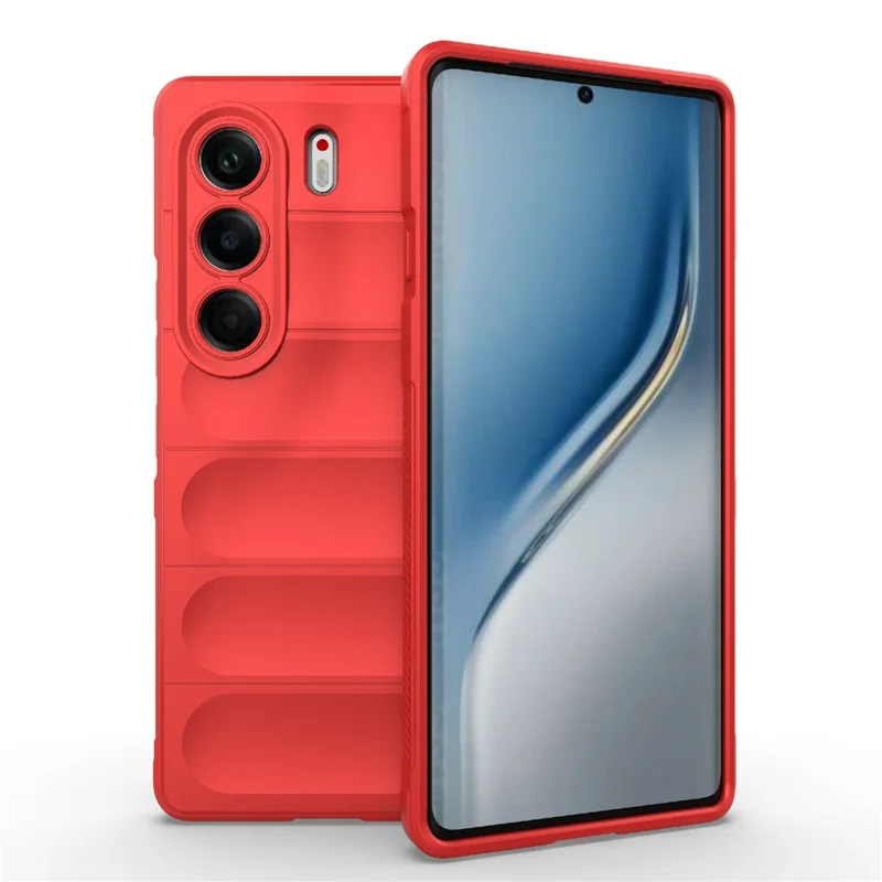 For TECNO Camon 40 Pro 5G Case Anti-Drop Soft TPU Rugged Phone Back Cover - Red
