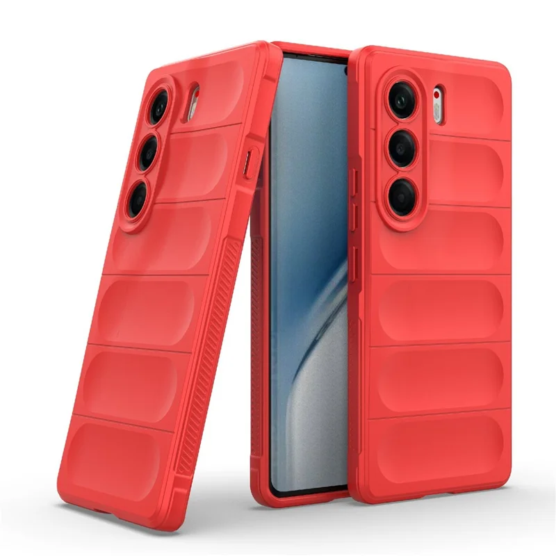 For TECNO Camon 40 Pro 5G Case Anti-Drop Soft TPU Rugged Phone Back Cover - Red
