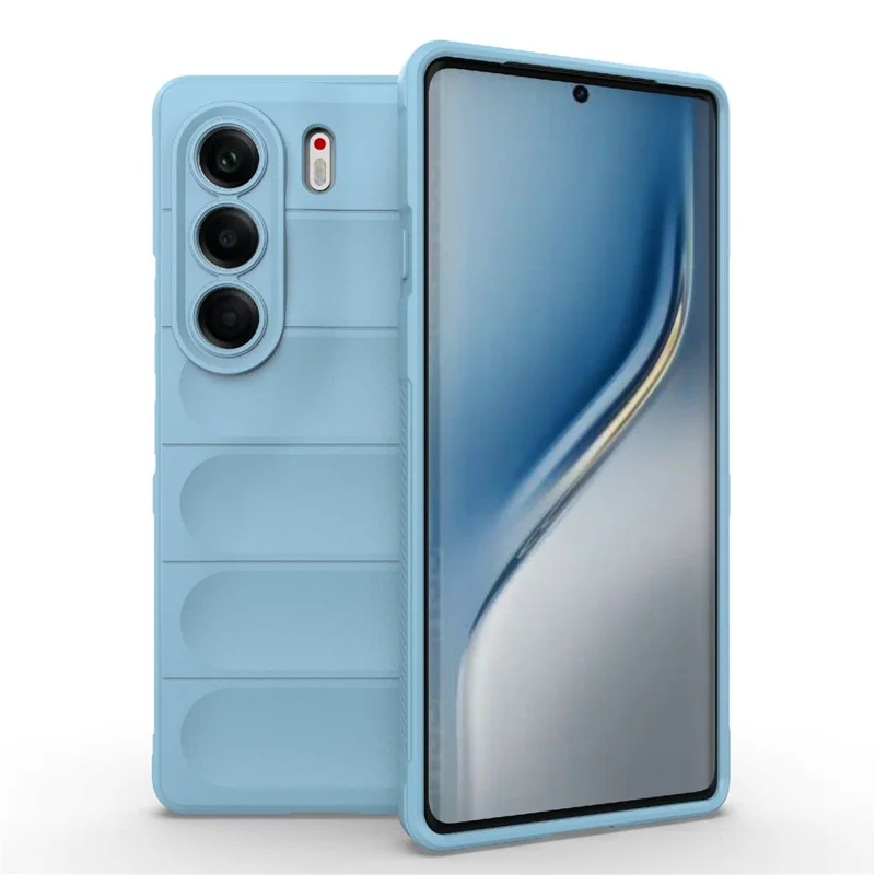 For TECNO Camon 40 Pro 5G Case Anti-Drop Soft TPU Rugged Phone Back Cover - Baby Blue