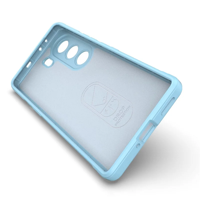 For TECNO Camon 40 Pro 5G Case Anti-Drop Soft TPU Rugged Phone Back Cover - Baby Blue