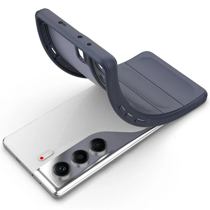 For TECNO Camon 40 Pro 5G Case Anti-Drop Soft TPU Rugged Phone Back Cover - Dark Blue