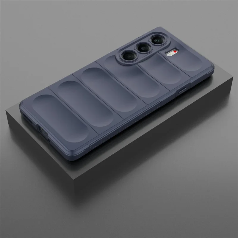 For TECNO Camon 40 Pro 5G Case Anti-Drop Soft TPU Rugged Phone Back Cover - Dark Blue