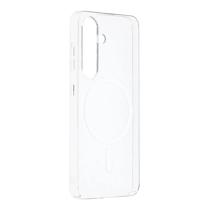 For Samsung Galaxy A26 5G Crystal Clear Magnetic Case Hard PC Phone Cover - Transparent White