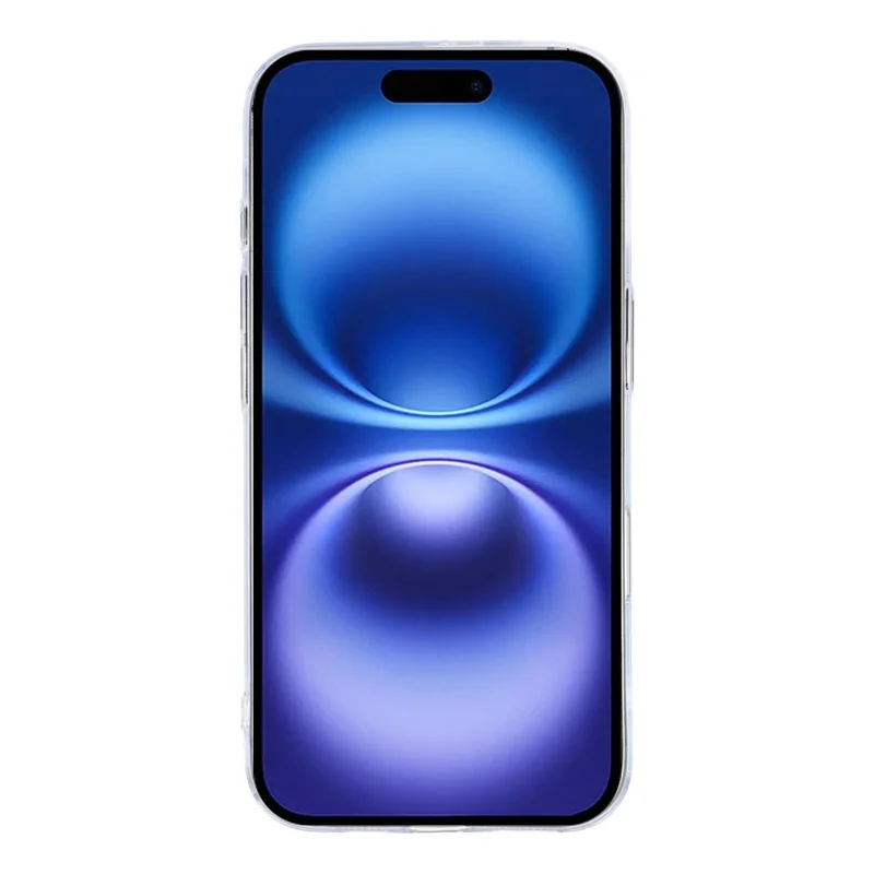 For iPhone 16 Crystal Clear Case Compatible with MagSafe Hard PC Phone Cover - Transparent White