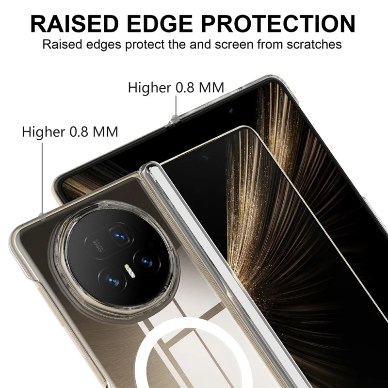 For Honor Magic V5 5G Magnetic Case Magnetic Hinge Protection PC Phone Cover