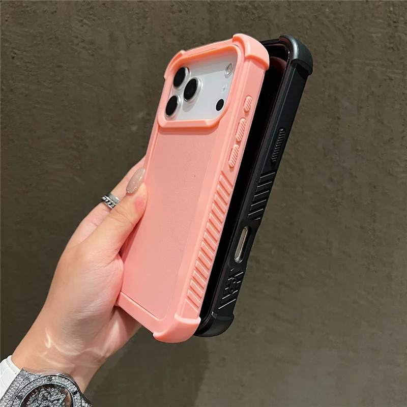 For iPhone 17 Pro Max Case 3 in 1 Shockproof PC TPU Matte Phone Back Cover - Blue