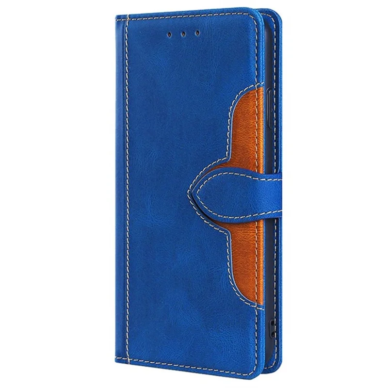 For Samsung Galaxy A17 5G / A17 4G Case Leather Wallet Phone Cover with Straw Hat Magnetic Clasp - Blue
