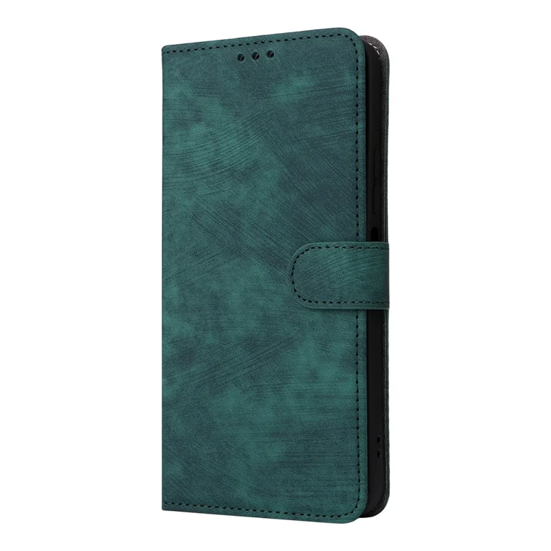 For Xiaomi Poco M7 Plus 5G / Poco M7 4G (169mm) Case Wallet RFID Blocking PU Leather Phone Cover Stand with Strap - Green