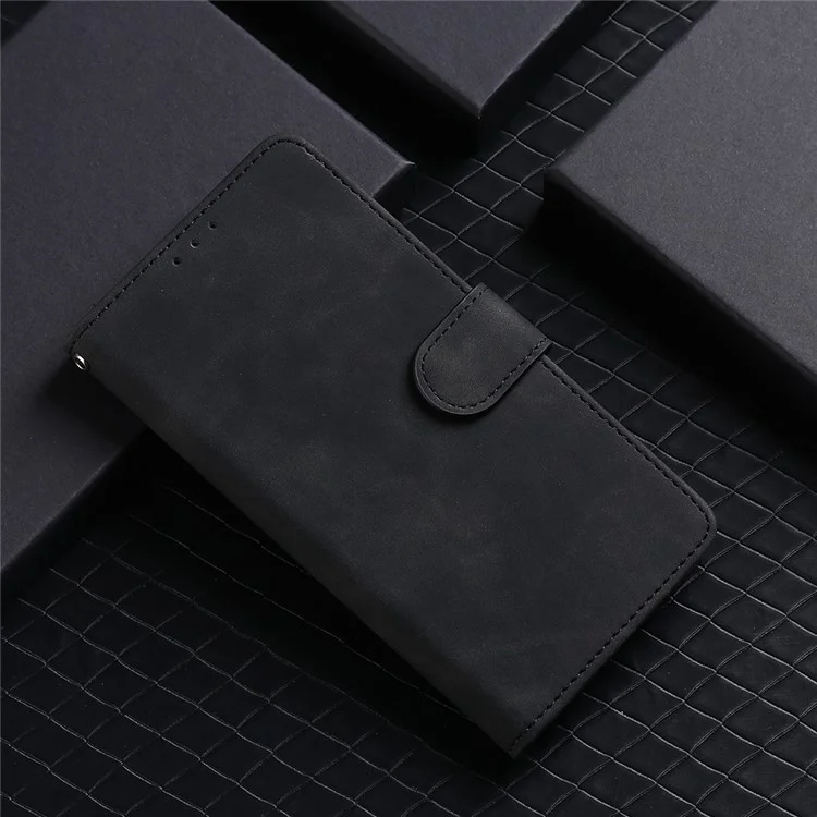 Couvercle du Téléphone Pour Les Chocs Pour Realme C33 2023 4G / C33 4G Étauche de Pepellet de Cuir PU PU PU Avec Support Pliable - Noir