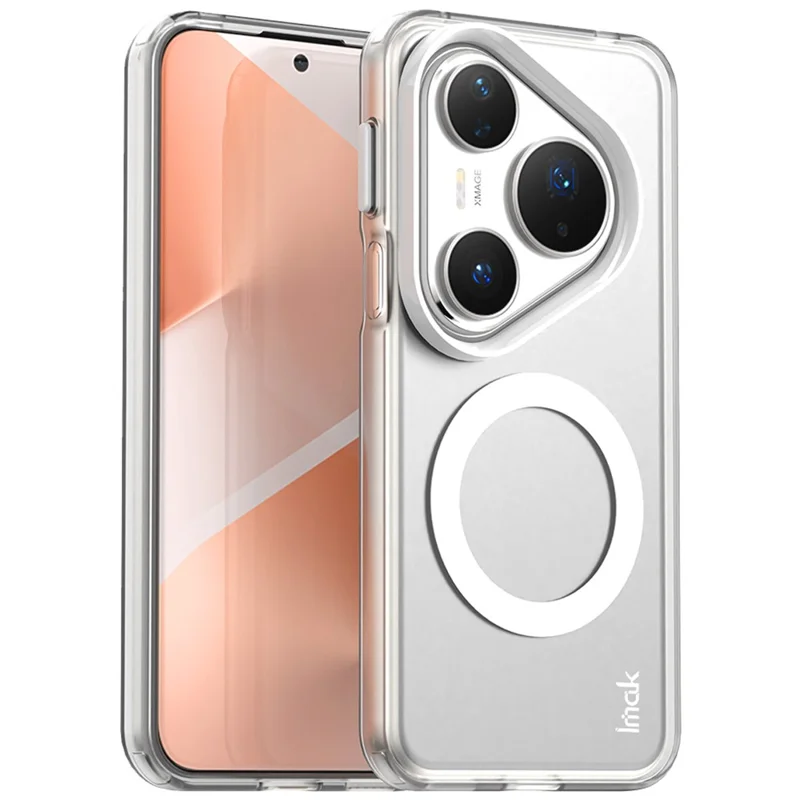 IMAK For Huawei Pura 80 Pro / Pura 80 Pro+ Magnetic Case PC + TPU Protective Phone Back Cover - White