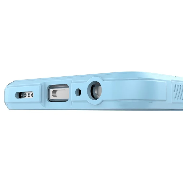 For Honor X8 5G Flexible TPU Handyschutzhülle mit Fallschutz - Baby Blue