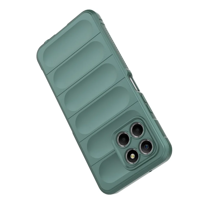 For Honor X8 5G Flexible TPU Mobile Phone Back Cover Drop Protection Phone Protective Case - Green