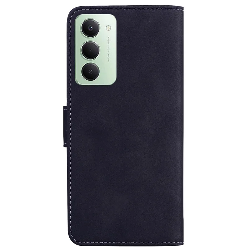 For Xiaomi Redmi 15 4G (EU) (171mm) Stand Case PU Leather Phone Cover Butterfly Printed - Black