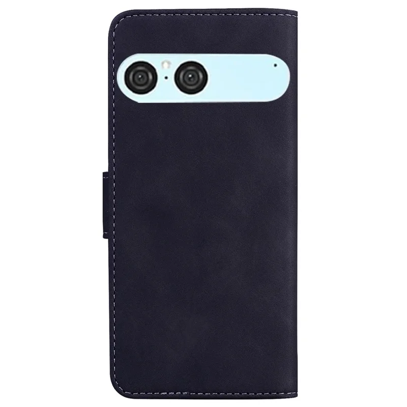 Étui Sony Xperia 10 VII Couleur unie Étui portefeuille en cuir - Noir