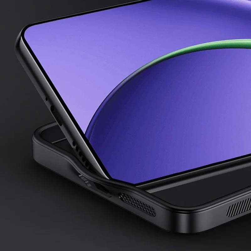 Funda para Oppo K13 Turbo Pro 5G - Textura de madera, revestimiento de cuero de PU, cubierta de teléfono de PC TPU - Negro