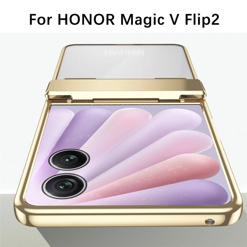 Til Honor Magic V Flip 2 Case Elektropladeret PC Folder Telefonbeskyttelse med Skærmværn - Lilla