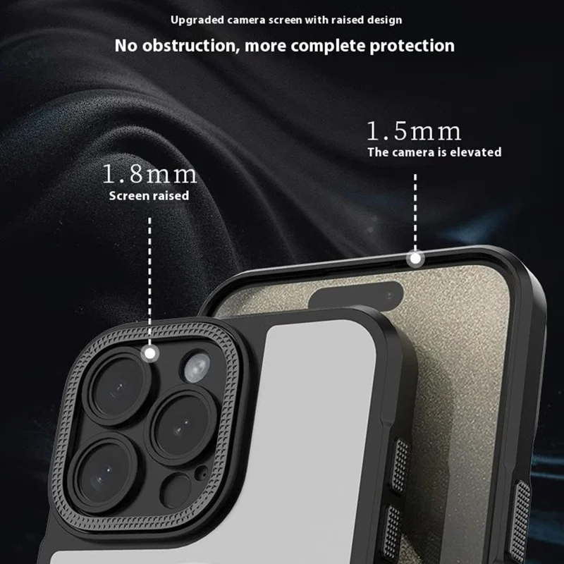 Bulk Purchasing For iPhone 16 Pro Max Case PC + TPU Precise Cutout Phone Cover Compatible with MagSafe - Purple
