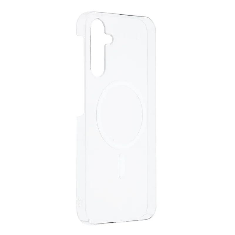 For Samsung Galaxy A34 5G Crystal Clear Magnetic Case Hard PC Phone Cover - Transparent White