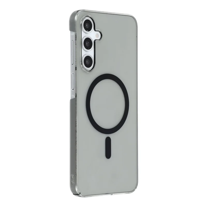For Samsung Galaxy A54 5G Crystal Clear Magnetic Case Hard PC Phone Cover - Transparent Black
