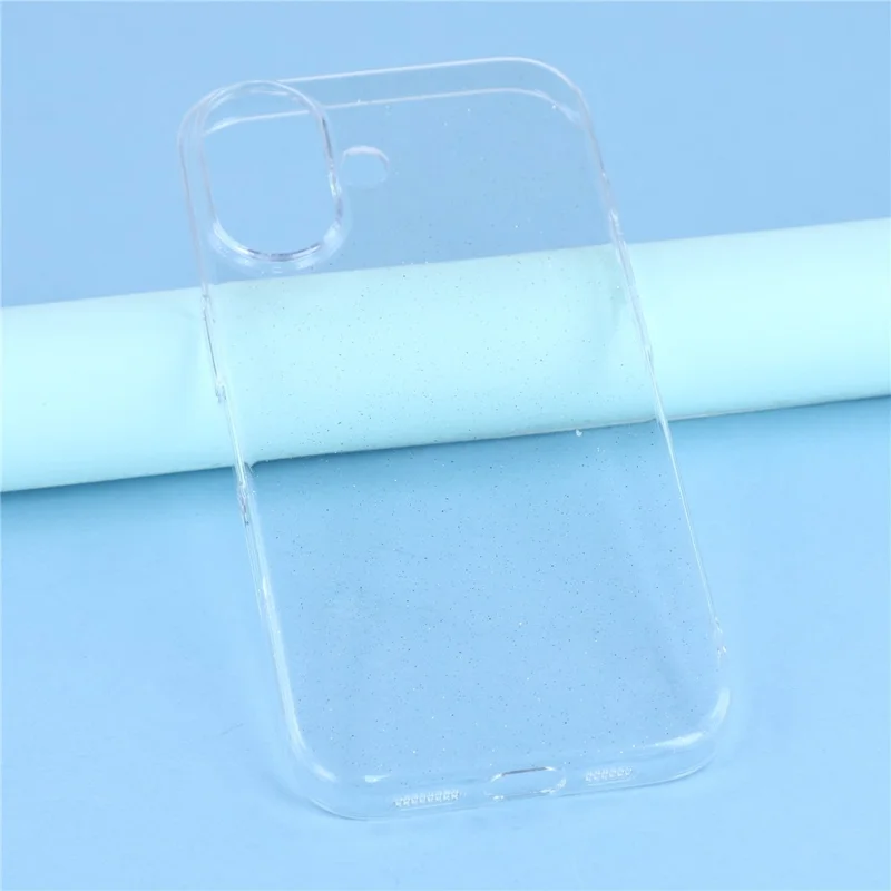 For iPhone 17 Case Glitter Transparent Hard PC Phone Cover