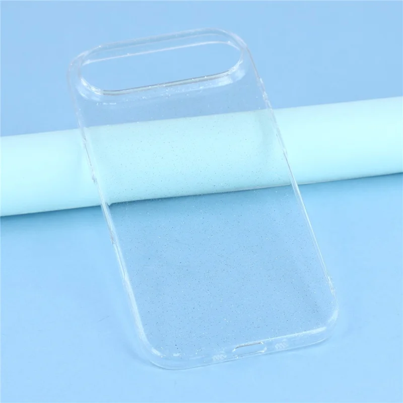 For iPhone Air Case Glitter Transparent Hard PC Phone Cover