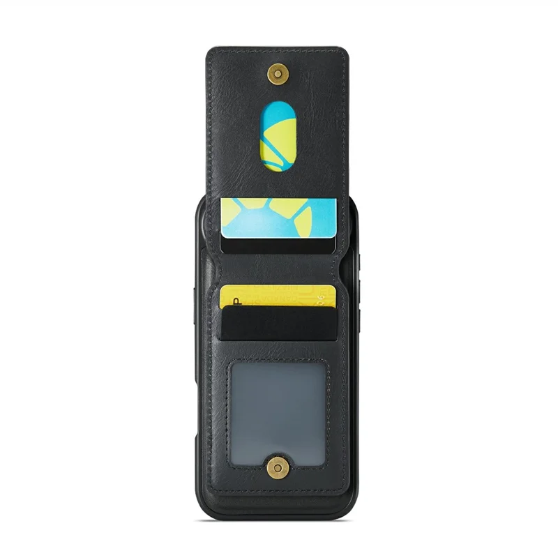 MAGKING K1 Series For iPhone Air Magnetic Case PC + TPU + PU Phone Cover with Card Holder - Black