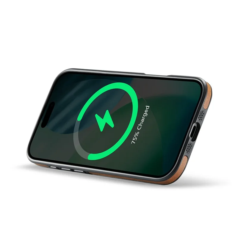 MAGKING K1 Series For iPhone Air Magnetic Case PC + TPU + PU Leather Phone Cover - Brown