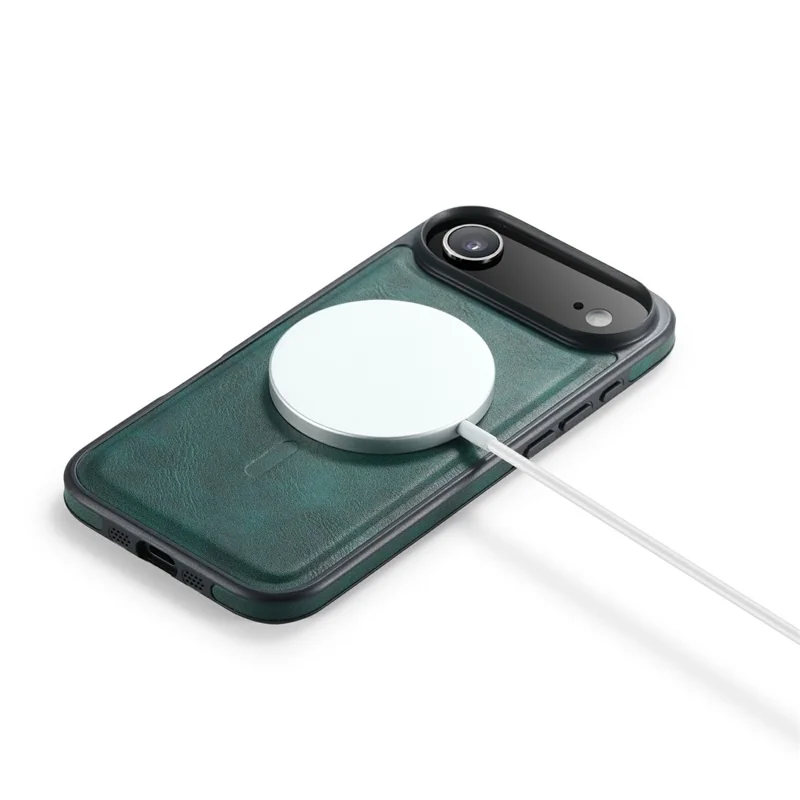 MAGKING K1 Series For iPhone Air Magnetic Case PC + TPU + PU Leather Phone Cover - Green