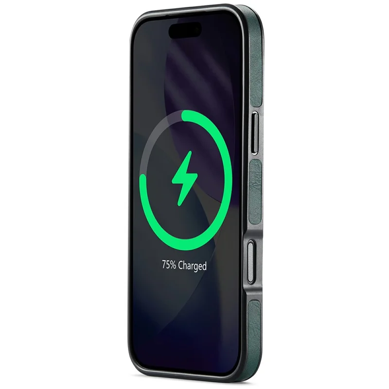 MAGKING K1-serie til iPhone 17 Pro Max magnetisk hylster PC + TPU + PU læder telefonbeskytning - Grøn