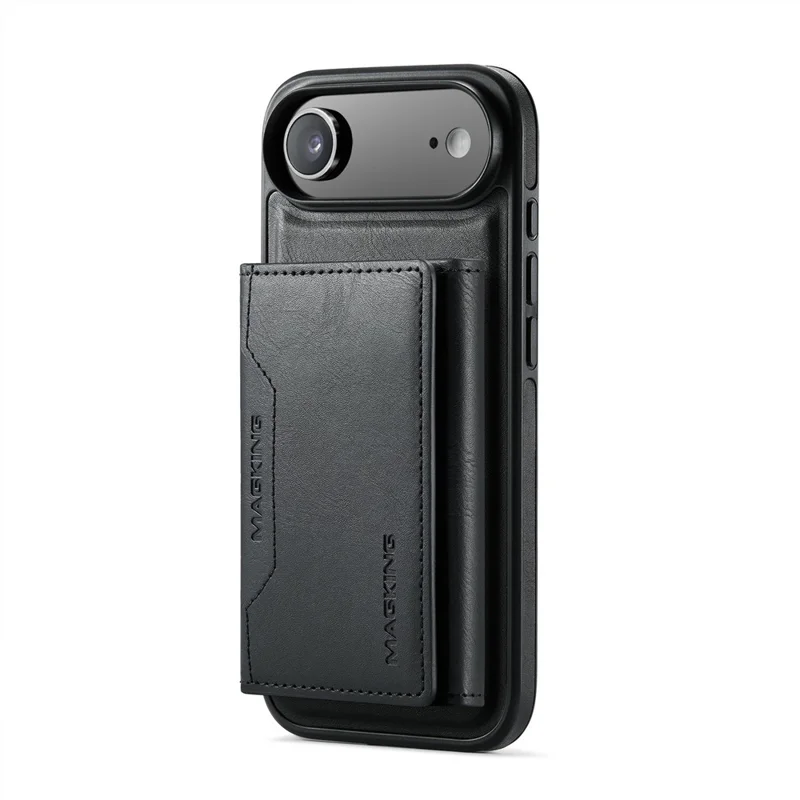 MAGKING K2 Series For iPhone Air Case Compatible with MagSafe PC + TPU + PU Phone Cover - Black