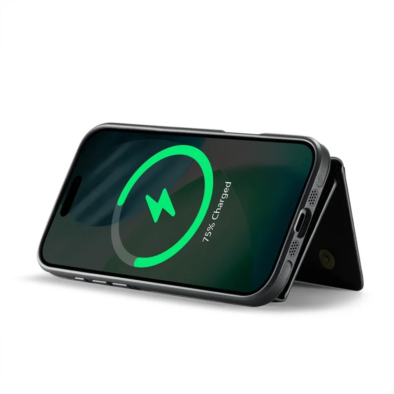 MAGKING K2 Series For iPhone Air Case Compatible with MagSafe PC + TPU + PU Phone Cover - Black