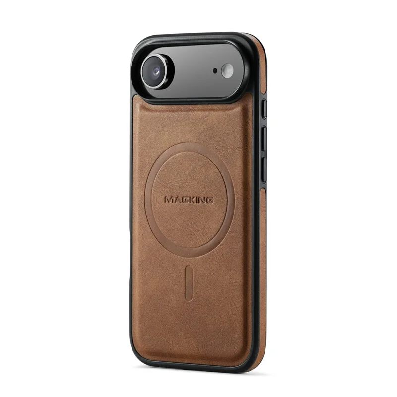 MAGKING K2 Series For iPhone Air Case Compatible with MagSafe PC + TPU + PU Phone Cover - Brown