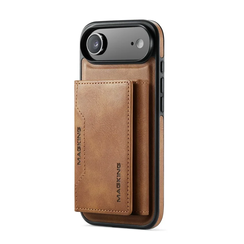 MAGKING K2 Series For iPhone Air Case Compatible with MagSafe PC + TPU + PU Phone Cover - Brown