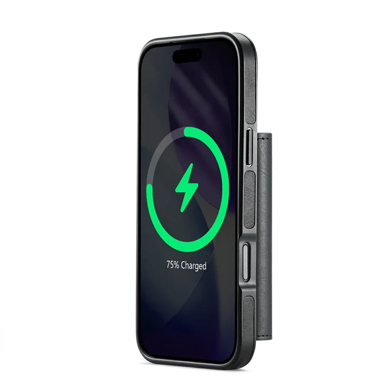 MAGKING K2 Series For iPhone 17 Pro Max Case Compatible with MagSafe PC + TPU + PU Phone Cover - Black