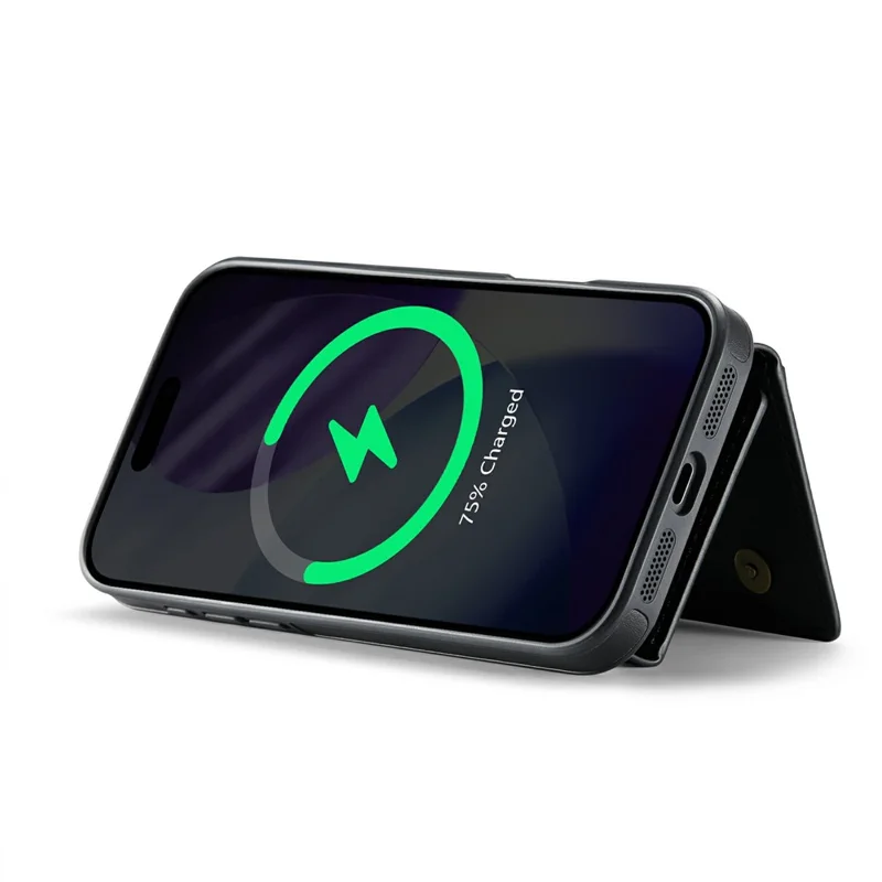 MAGKING K2 Series For iPhone 17 Pro Max Case Compatible with MagSafe PC + TPU + PU Phone Cover - Black