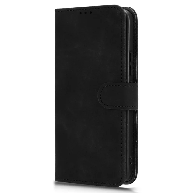Custodia in pelle per Xiaomi Redmi Note 15 Pro 5G - Sensazione di pelle, anti-caduta, portafoglio, custodia a portafoglio per telefono - Nero