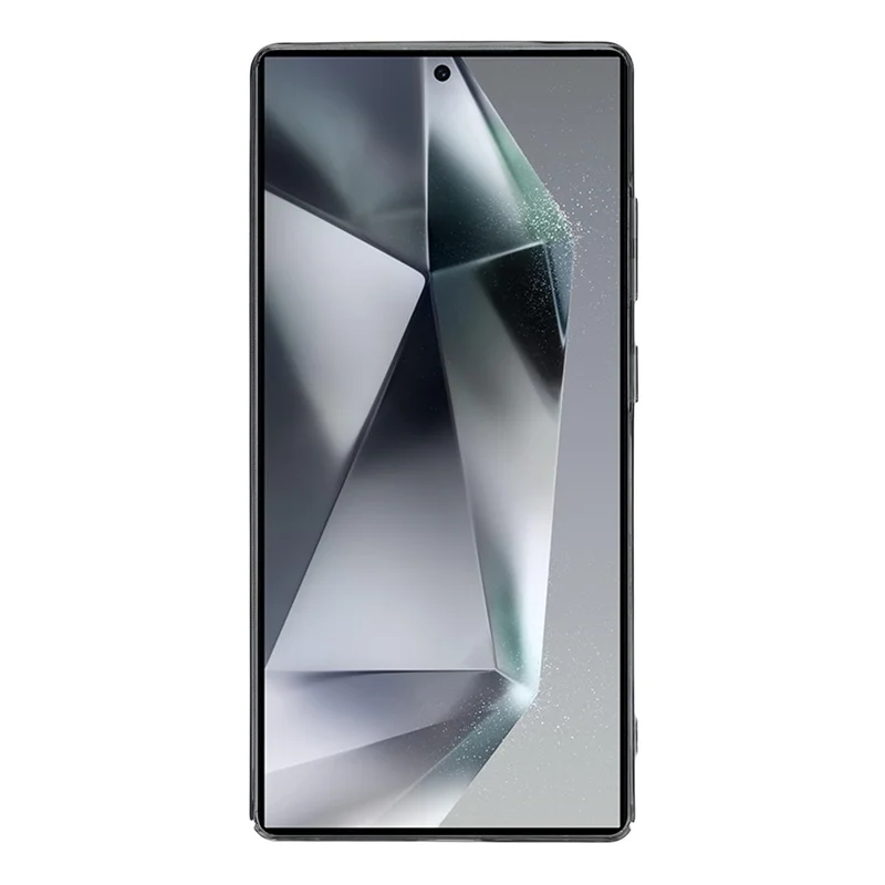 For Samsung Galaxy S24 Ultra Crystal Clear Magnetic Case Hard PC Phone Cover - Transparent Black