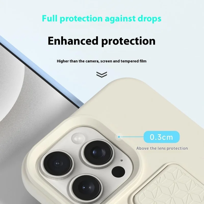 Bulk Purchasing For iPhone 13 Pro Max Case Drop Protection Liquid Silicone Phone Cover with Hidden Kickstand - Midnight Blue