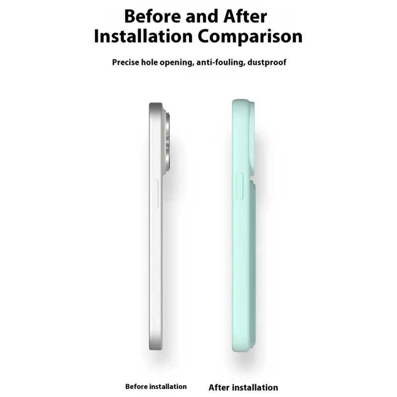 Bulk Purchasing For iPhone 12 Pro  /  12 Case Drop Protection Liquid Silicone Phone Cover with Hidden Kickstand - Mint Green